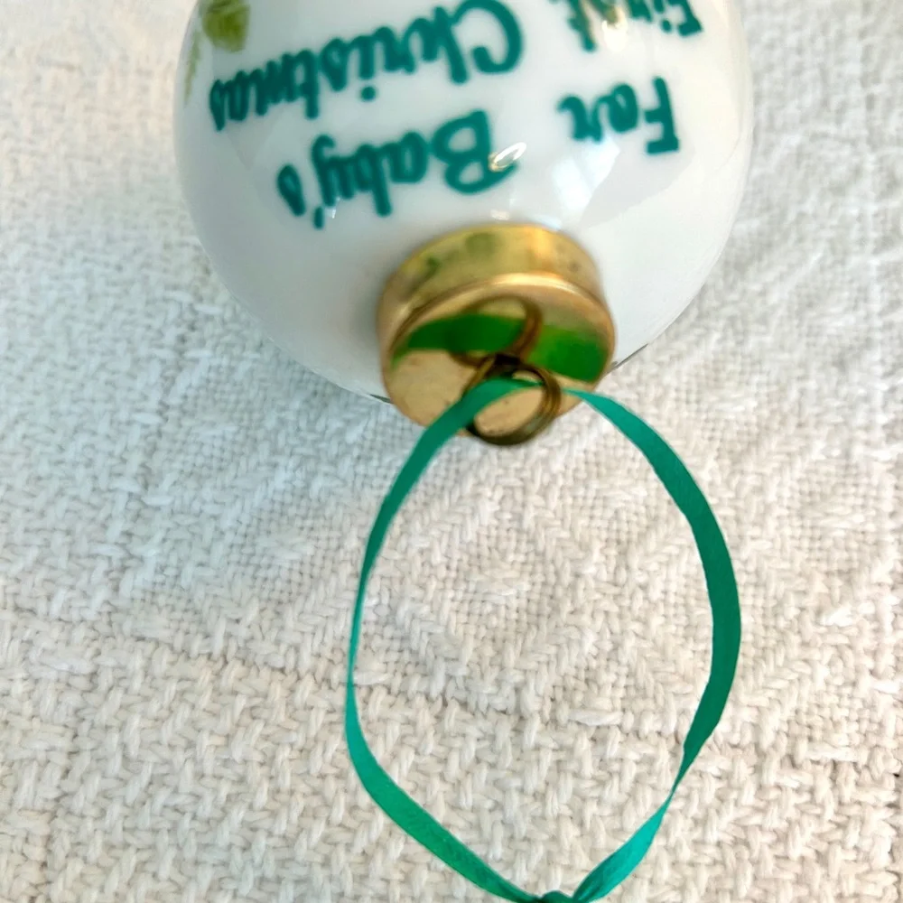 Baby’s Irish Blessing First Christmas Ornament | Ceramic | Original Box